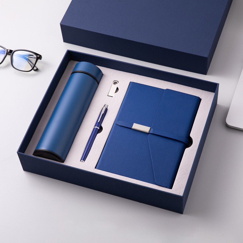 ビジネス a5pu ノートブックロック魔法瓶カップギフトボックスセットカスタムロゴ名刺ホルダー傘企業記念品|undefined