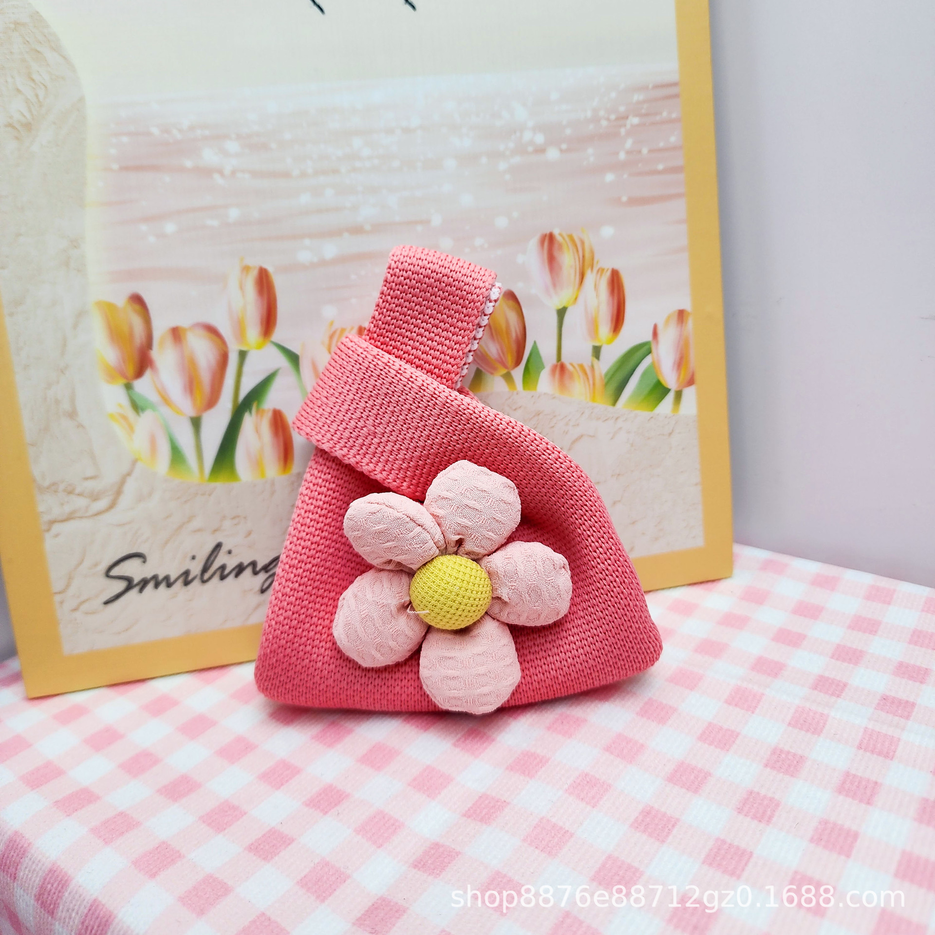 장미 붉은 꽃 가방