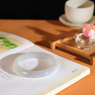 Jin Yutang Xinjiang Hetian Jade Boutique Hetian Jade Smoke Purple Bracelet Jade Gentle and Gluttering Essence
