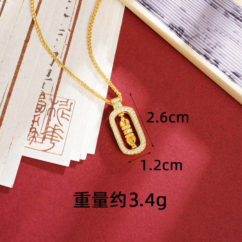 Colgante de pestle de diamante d2422 (sin cadena)