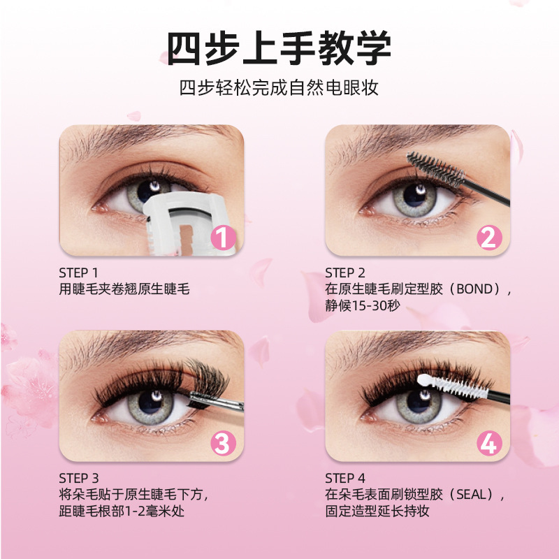 Transfronterizos de gran capacidad 640 clusters de pestañas falsas, pestañas segmentales densas, EE.UU. y Europa, comercio exterior para pestañas DIY