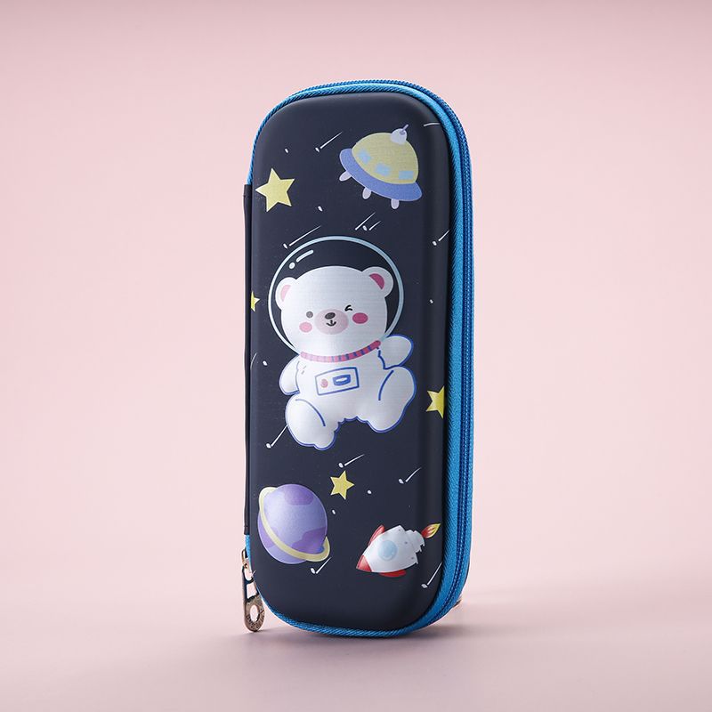 Tres capas de piel - oso blanco aeroespacial de dibujos animados 3D