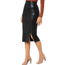 N 80535 Crocodile print pencil skirt ������Ƥ����ȹ��