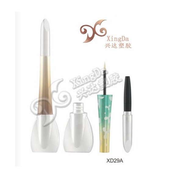 厂家批发两用双头眼线管高档化妆品包装塑胶彩妆包材直销新款现货