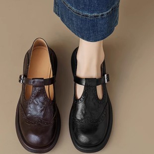 Niche Light Luxury Women's Shoes 2024 Casual Lambskin Hollow Flower Flat Heel Loafers Women's Autumn New Single-layer Shoes Round Head