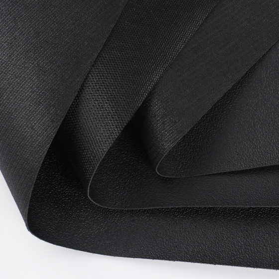 0.8pvc anti-slip leather Oxford bottom artificial leather black wear-resistant handbag backpack inner leather car seat leather