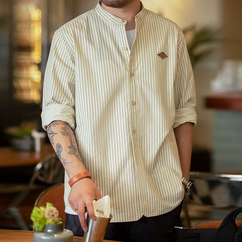 Retro thin shirt, baseball jacket