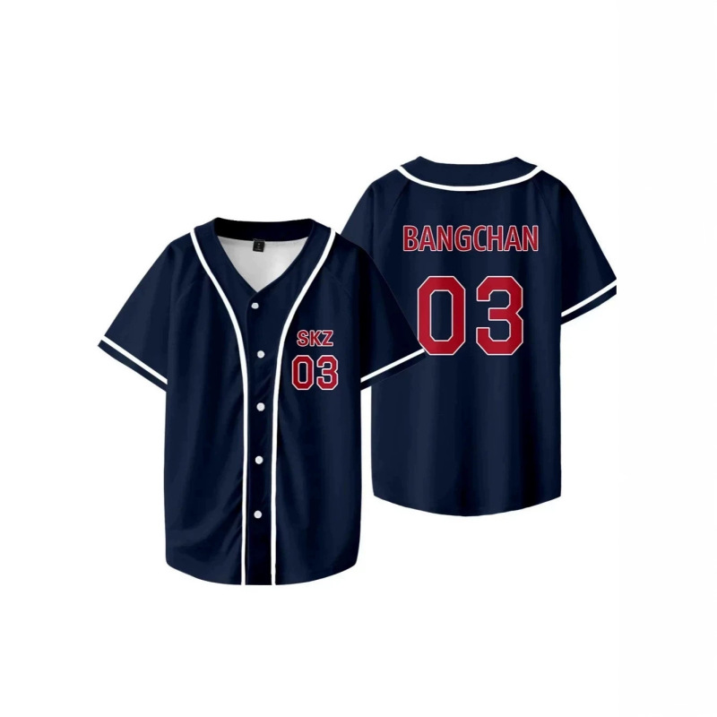 2026 Summer New Style Simple Solid Color Navy Blue Baseball Uniform Loose Short-Sleeved Cardigan American Casual T-Shirt 2026 Summer New Style Simple Solid Color Navy Blue Baseball Uniform Loose Short-Sleeved Cardigan American Casual T-Shirt