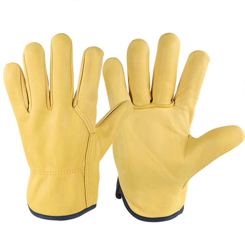 Huangyang guantes de conductor guantes de protección de mano guantes cortos de soldadura guantes de aislamiento térmico fabricante en stock
