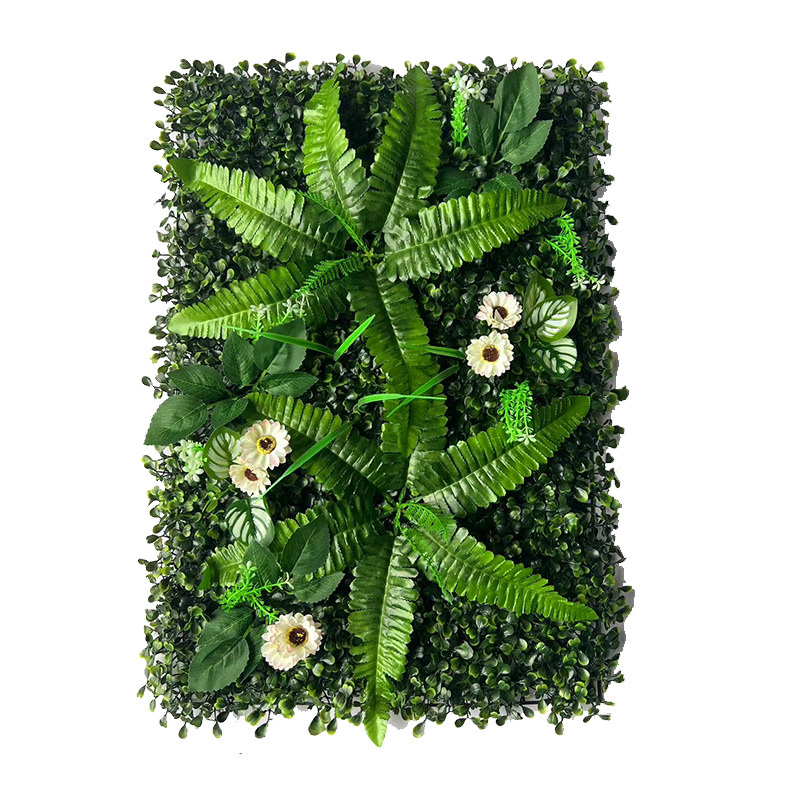 Amazon venta caliente transfronteriza simulación Milán césped planta pared fondo pared decoración falso césped fábrica al por mayor
