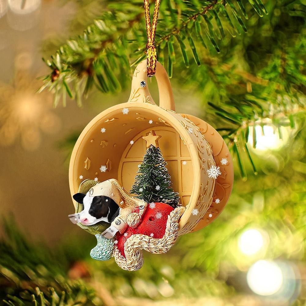 Transfronterizo nuevo acrílico taza plana perro mascota decoraciones de Navidad coche mochila adornos image 18