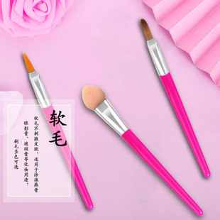 Wholesale mini lipstick brush lip brush rose handle lip brush with protective cover lip line brush short handle lip brush 7.3