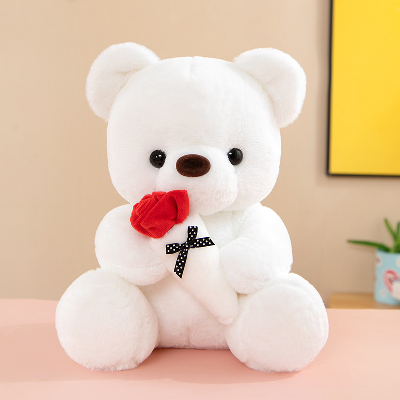 Rosa lindo oso muñeca Día de San Valentín confesión regalo abrazo oso de peluche de juguete Regalo de Cumpleaños femenino