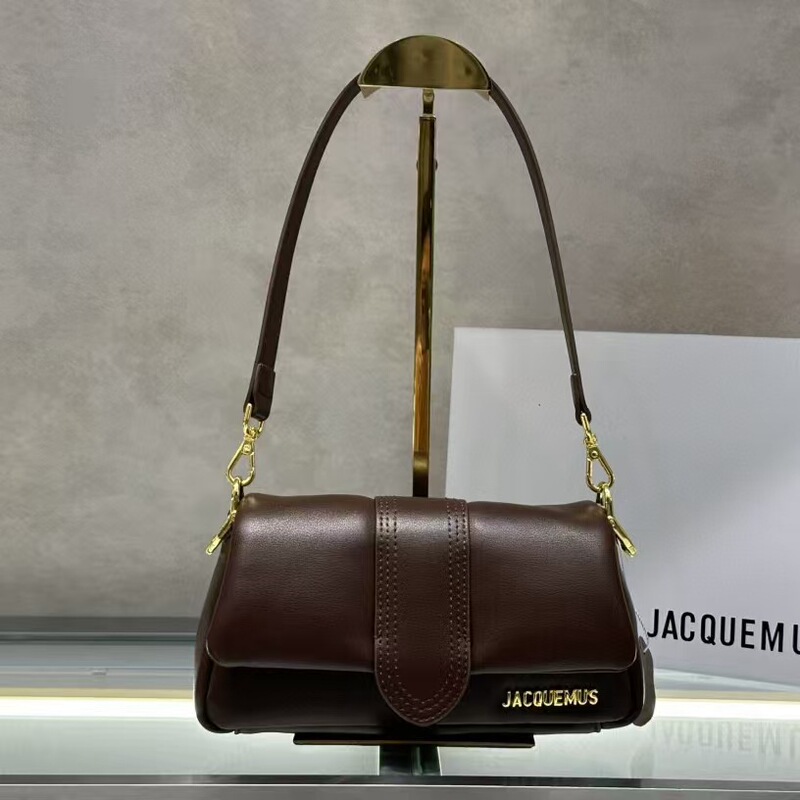 24 New Jacquemus Le Bambimou Pillow Bag Cloud Soft Bag Women's Shoulder Crossbody Underarm Bag