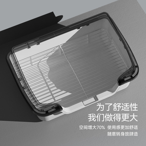 Dog toilet stainless steel grid dog potty pet dog poop basin anti-stepping on feces and anti-peeing pet dog toilet dog sand basin