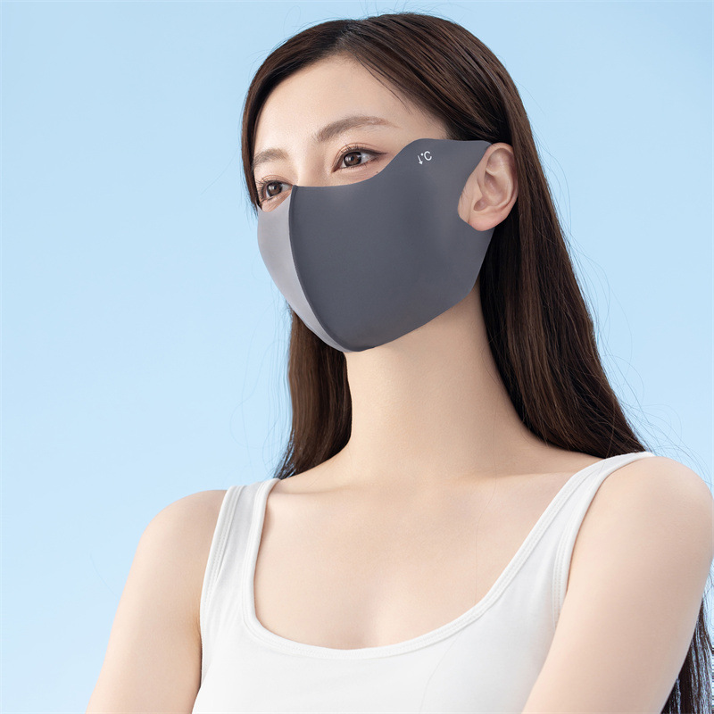 无痕一体防晒口罩防紫外线夏季冰感面罩薄款遮阳护眼口罩批发详情17