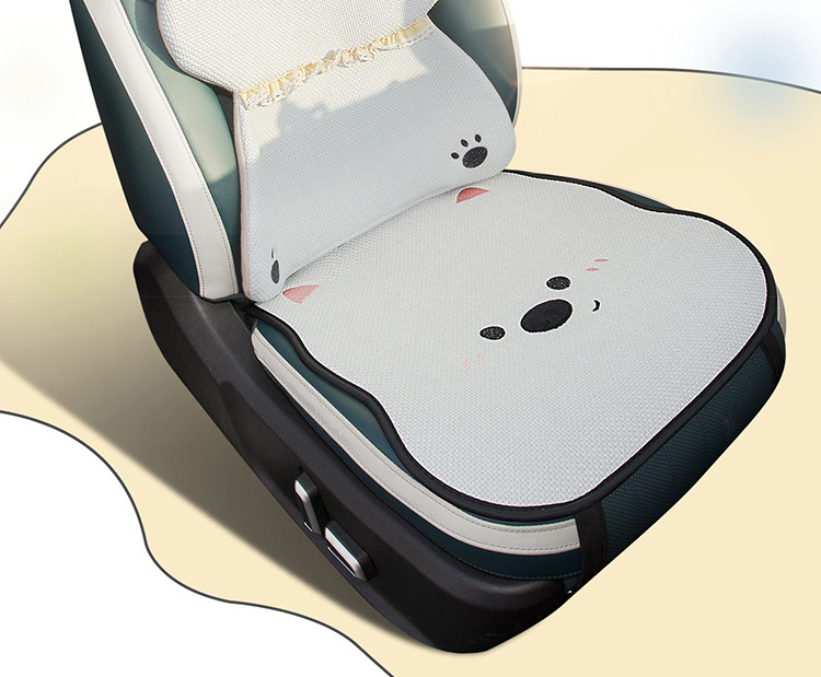 Suitable for Xpeng Monam03 Qin Plus Mg4 Song Pro Car Seat Cushion Half-Pack Cartoon Breathable Seat Cushion