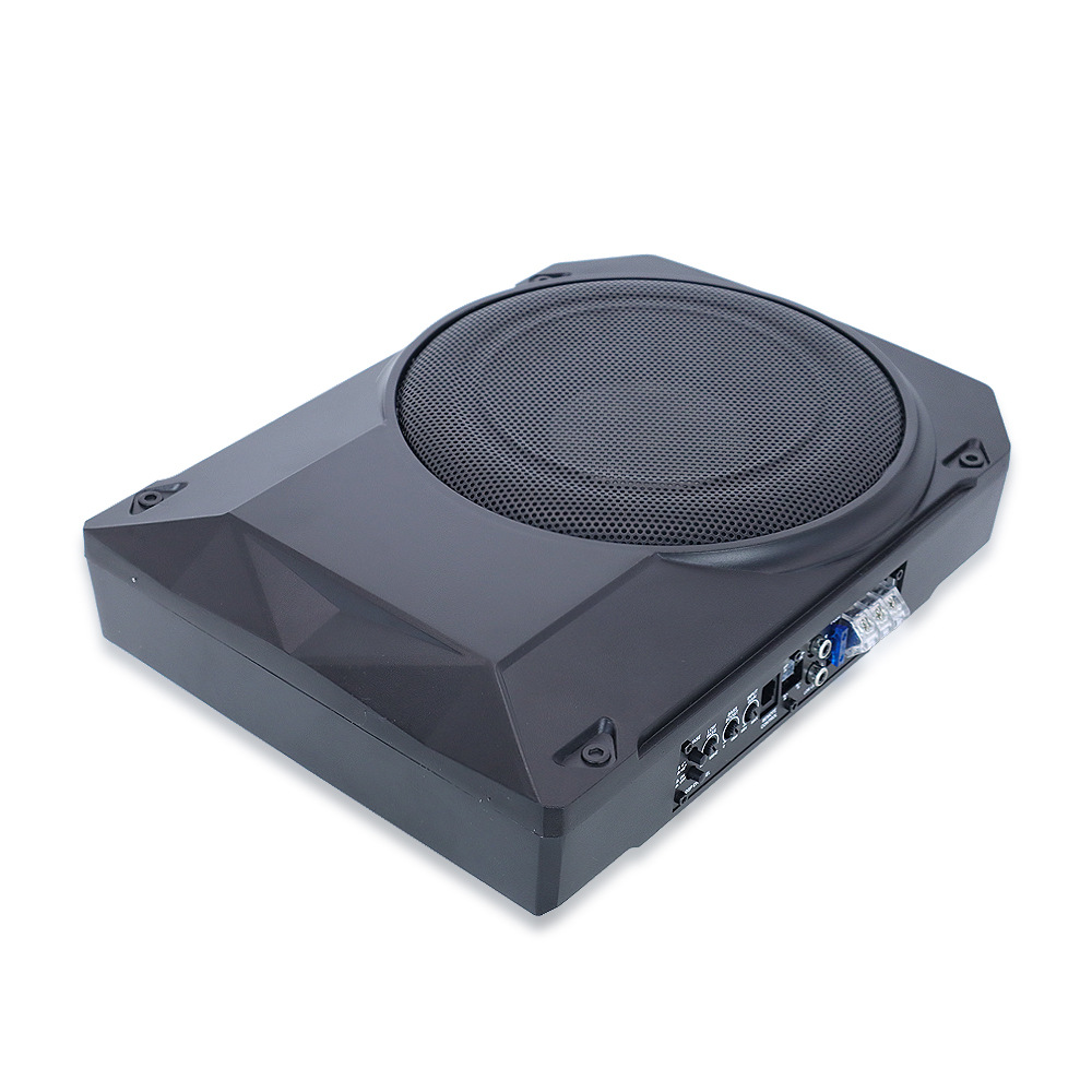 Factory wholesale 10 inch car audio modified small steel gun 12V active high-power ultra-thin car subwoofer