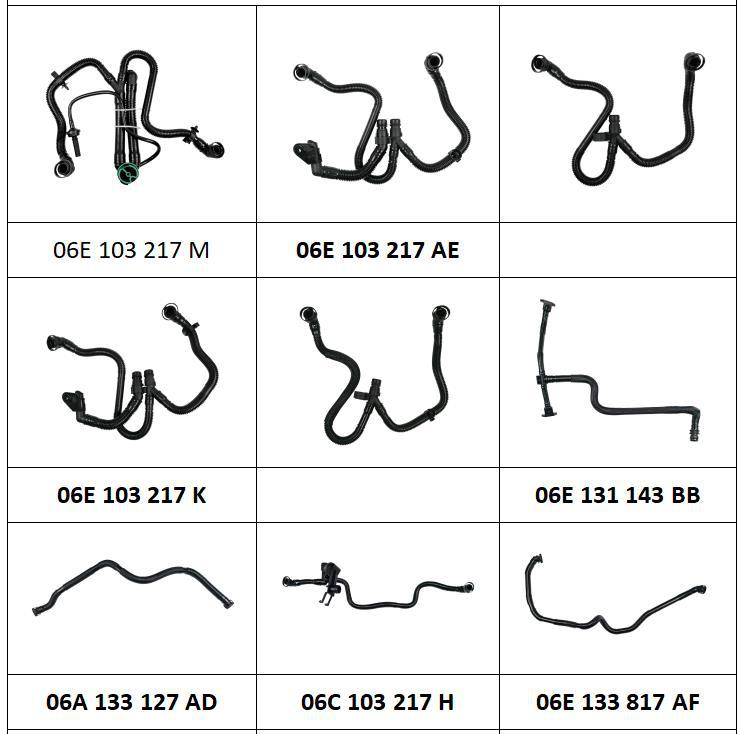 06B131127C 06A103213F适用于大众 奥迪冷却水管 散热水管-阿里巴巴