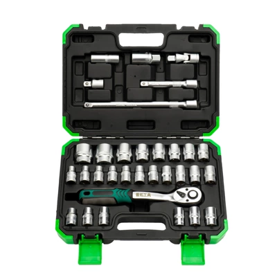 Mühərrik tənzimləmə alətləri Wrench Socket Set 1/2 Complete - pearl-nickel-72-teeth-32pc