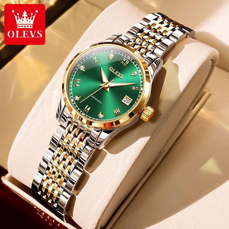 New Oli Time Brand Watch TikTok Live Automatic Mechanical Watch Women's Simple Waterproof Women's Watch Women's Watch