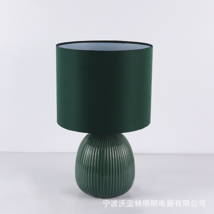 Fabricantes de lámparas de escritorio de cerámica ventas directas de protección de ojos de decoración doméstica atenuable certificación de protección de ojos