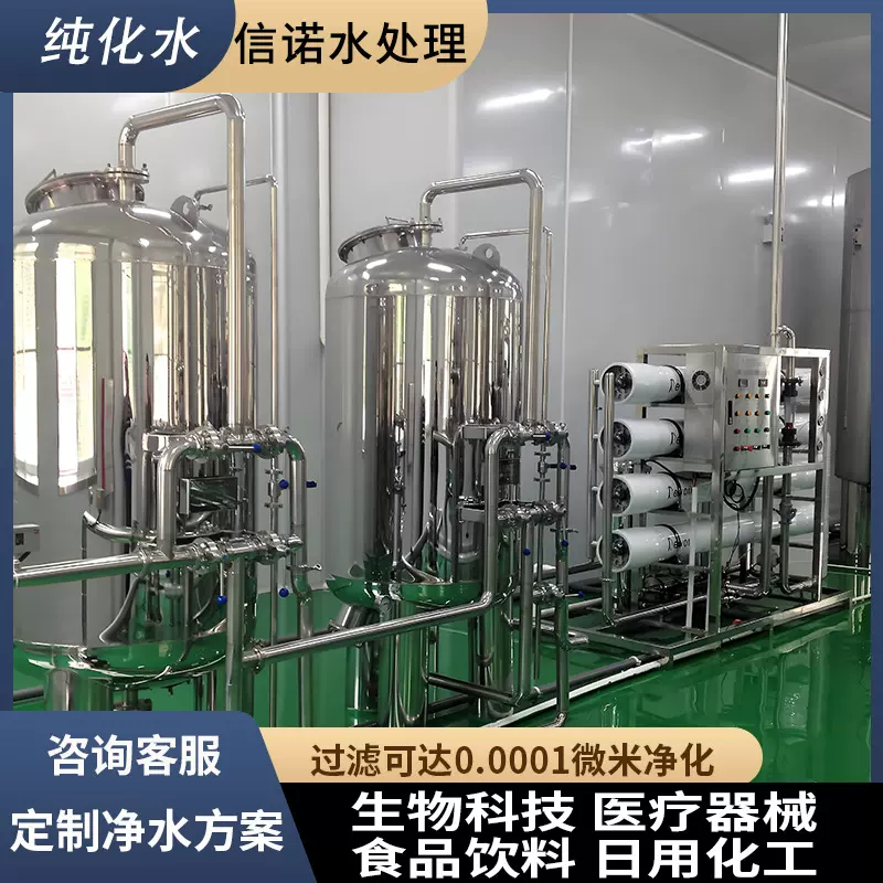 反渗透纯化水设备GMP大型商用净水器工业去离子水超纯水处理设备