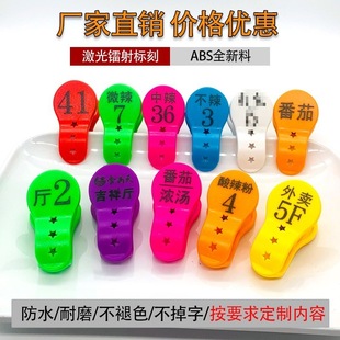 Number Plate Digital Number Clip Spicy Hot Pot Restaurant Number Plate Catering Flavor Ordering Serving Dish Transfer Plate Clip Others