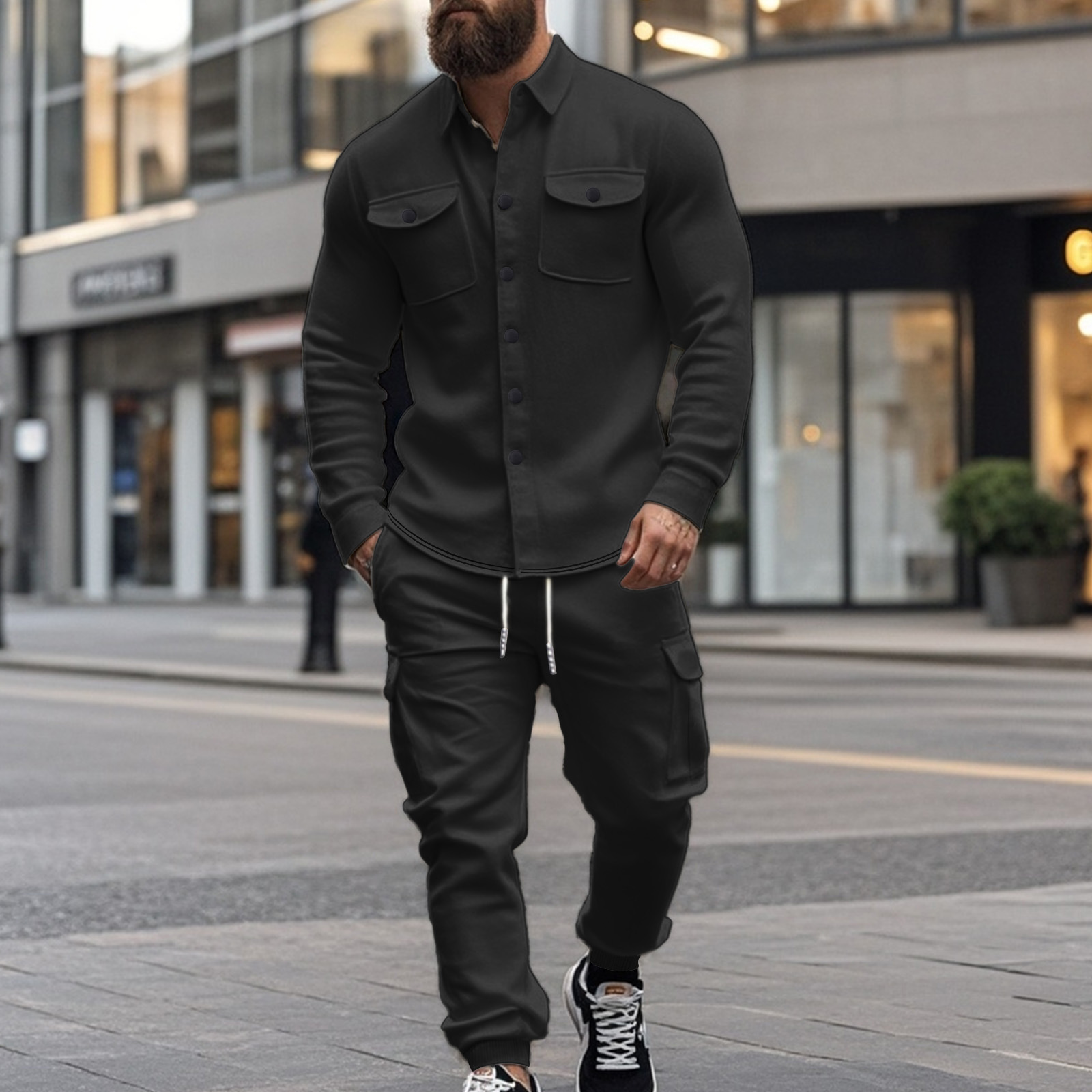 Herren Outdoor Set Mit Fleece Futter Für Jagd Und Arbeit_voghion.com