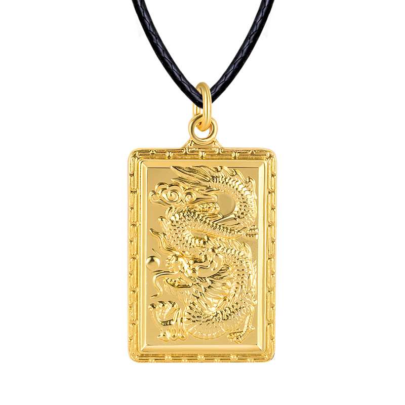 Ethnic style Domineering Vietnam Shakin Men's the Great Wall Blessing imperial tablet to which students and officials were required to pay respect Pendant live broadcast Silver imperial tablet to which students and officials were required to pay respect Pendant