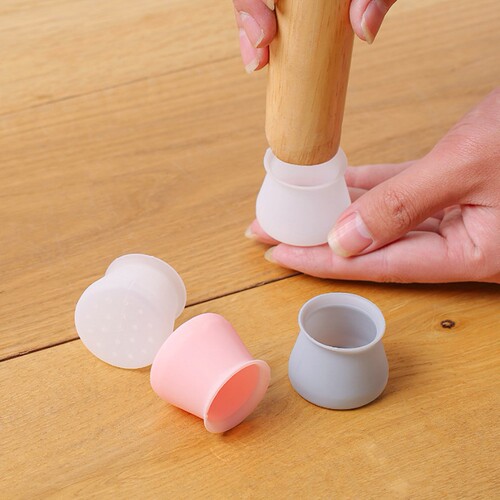 Wear-resistant non-slip silicone table and chair leg covers, chair stool table leg pads, restaurant table and chair leg silent protective covers