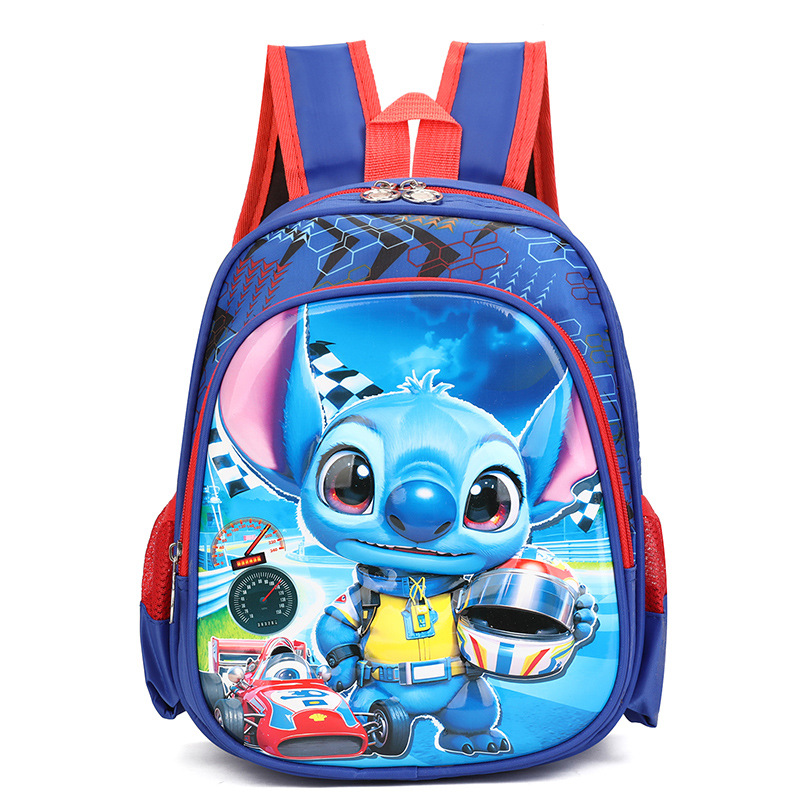 Mochila de dibujos animados Stitch de carcasa dura de 12 pulgadas al por mayor Mochila de jardín de infantes ultraligera Mochila para niños de 3-4 años