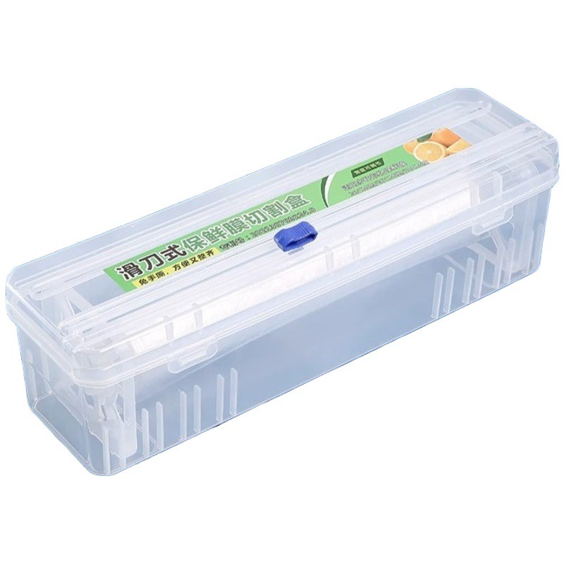 Новый тип резака для пластиковой пленки, Многофункциональный Двусторонний скользящий нож, бытовой коммерческий кухонный настенный ящик для резки на присоске