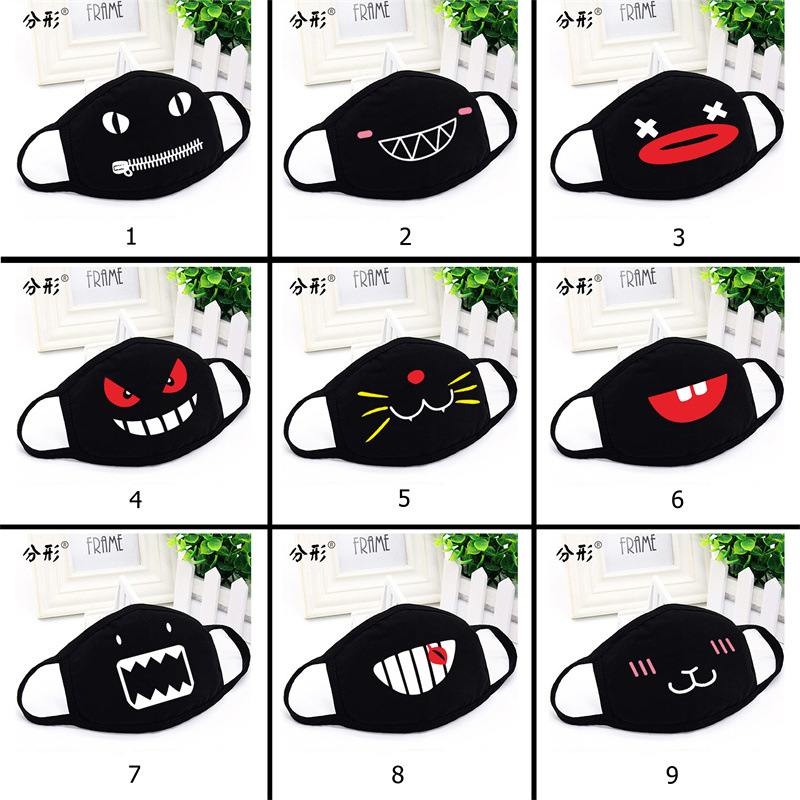 系列10平面纯棉布口罩立体女情侣春夏防尘透气防雾霾易呼吸潮个性