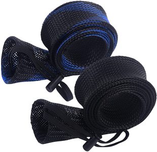30mm PET Fishing Rod Woven Bag Fishing Rod Cover Woven Net Tube Lure Fishing Rod Woven Net Protective Cover