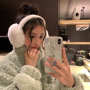 Plush Earmguard Winter Unisex Warm Ear Bag Ear Protection Ear Cover Foldable Antifreeze Ear Cover Ear Warm