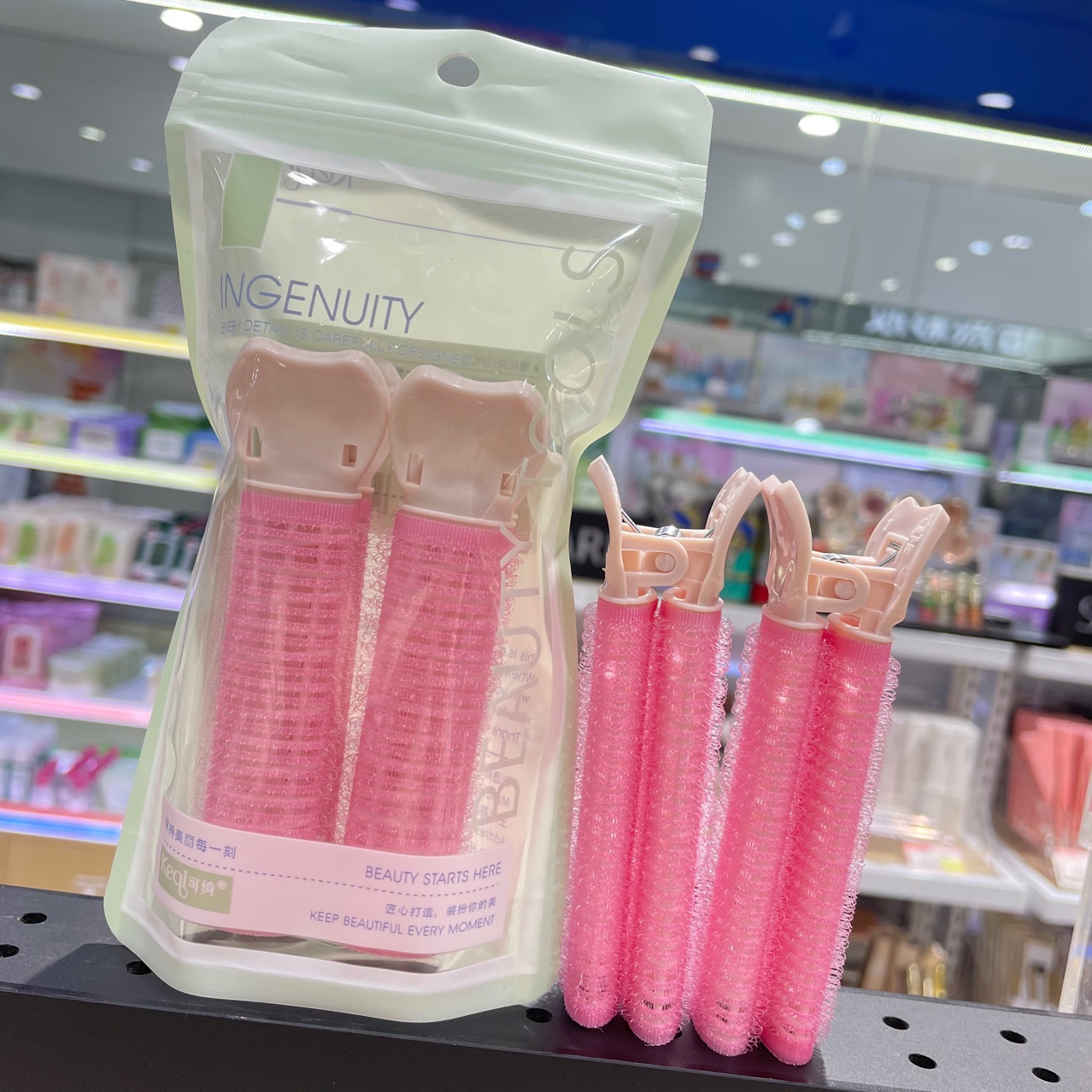 Keqi ~ 2 canopy hair clip air flow sea curler hair curler 1102