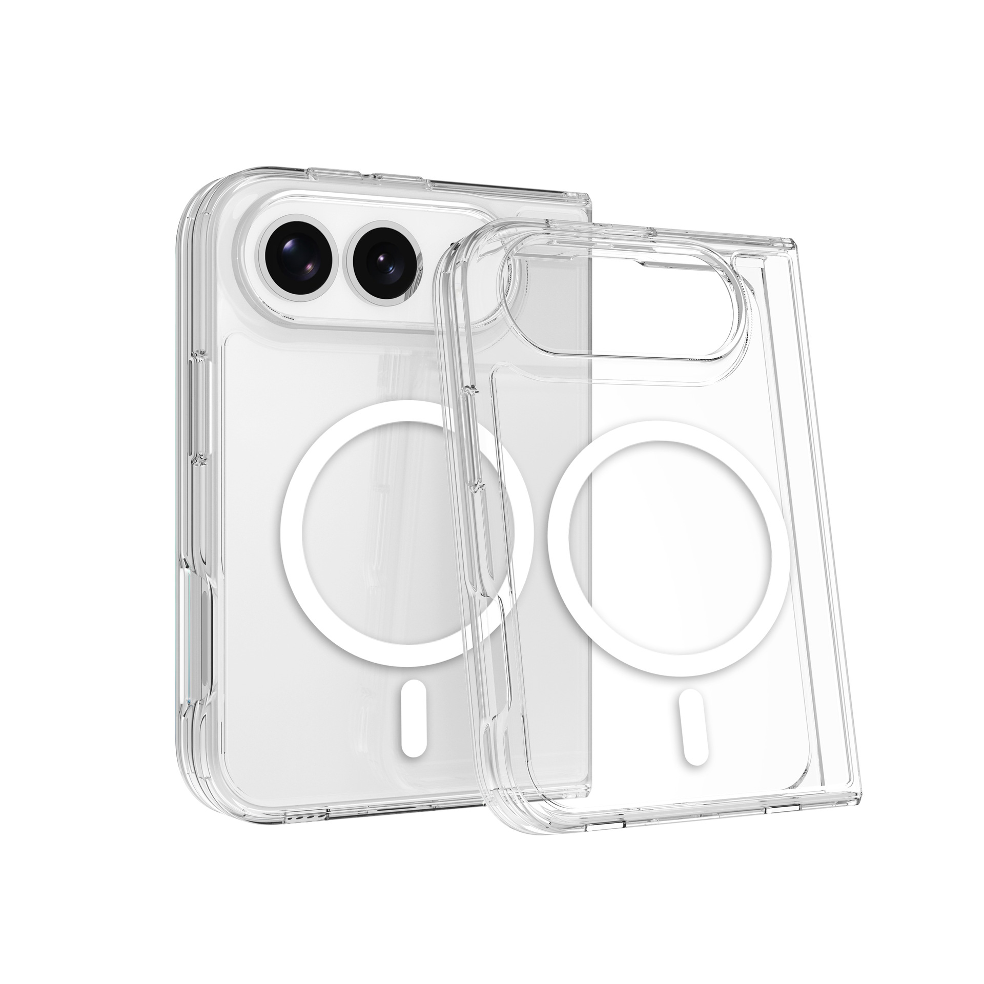 适用苹果iPhone18 fold磁吸手机壳16二合一透明外壳18proamx保护