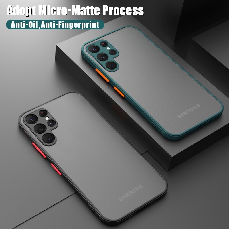 For Samsung Galaxy S24 S23 S22 S21 S20 FE plus ultra matte protective case