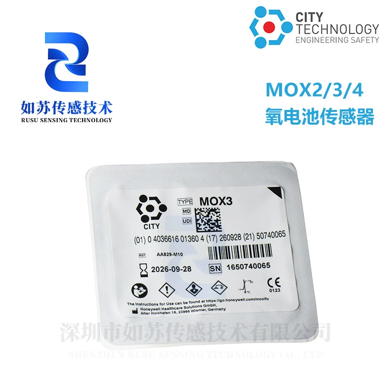 [Новый и оригинальный] Британский CITY кислородный сенсор MOX3 MOX2 MOX4 кислородная батарея MOX-3 в наличии