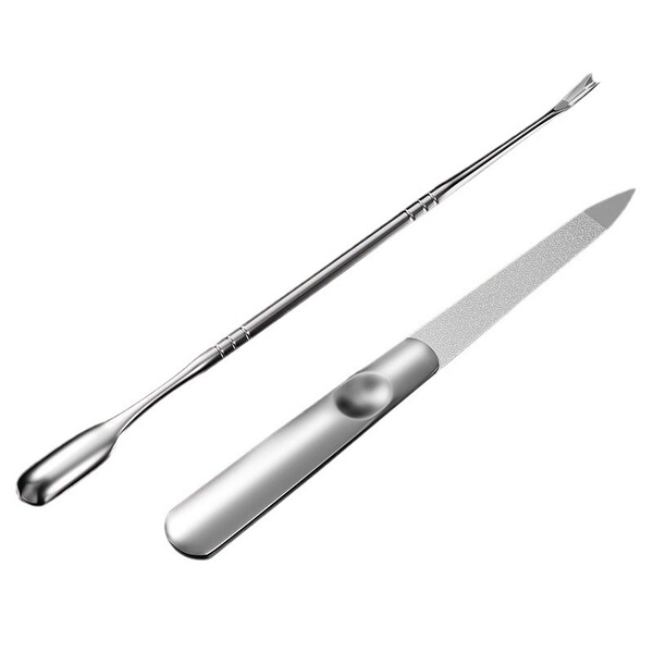 Stainless steel dead skin push two heads to clean the armor to…