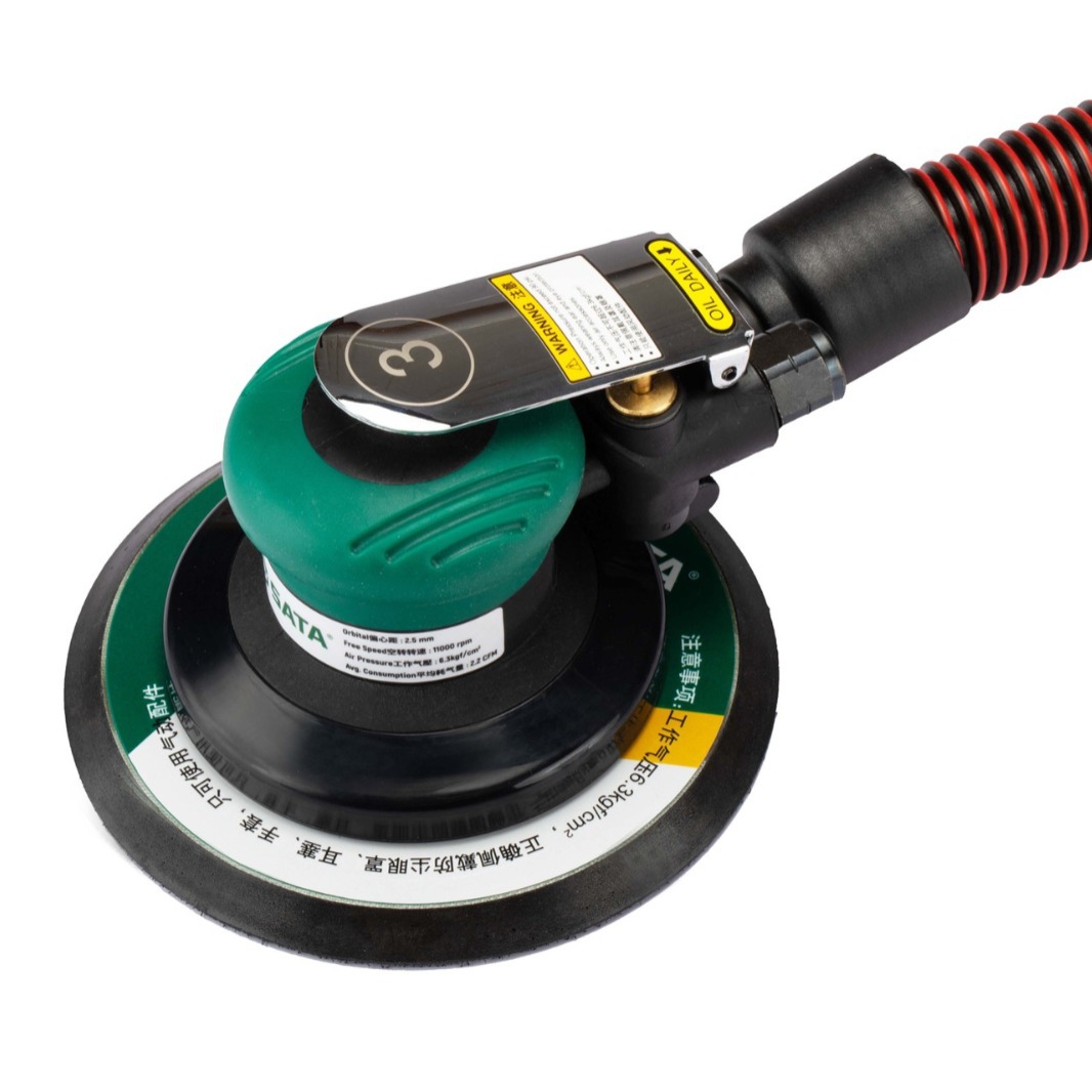 6"工业级自吸尘式气动打磨机(偏心距2.5MM)