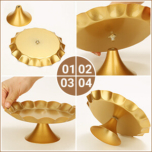 Creativo estilo europeo oro hueco estante de pastel de boda props mesa de postres decoración de postres tienda de postres refrigerio combinación de estante de pastel