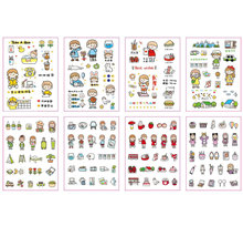 可爱胶带手账手机装饰小贴画荧光笔贴纸表情贴DIY手帐手账日记