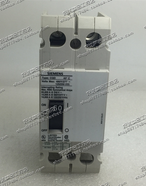 墨西哥产西门子siemens 断路器 CQD250 2P 50A 现货销售