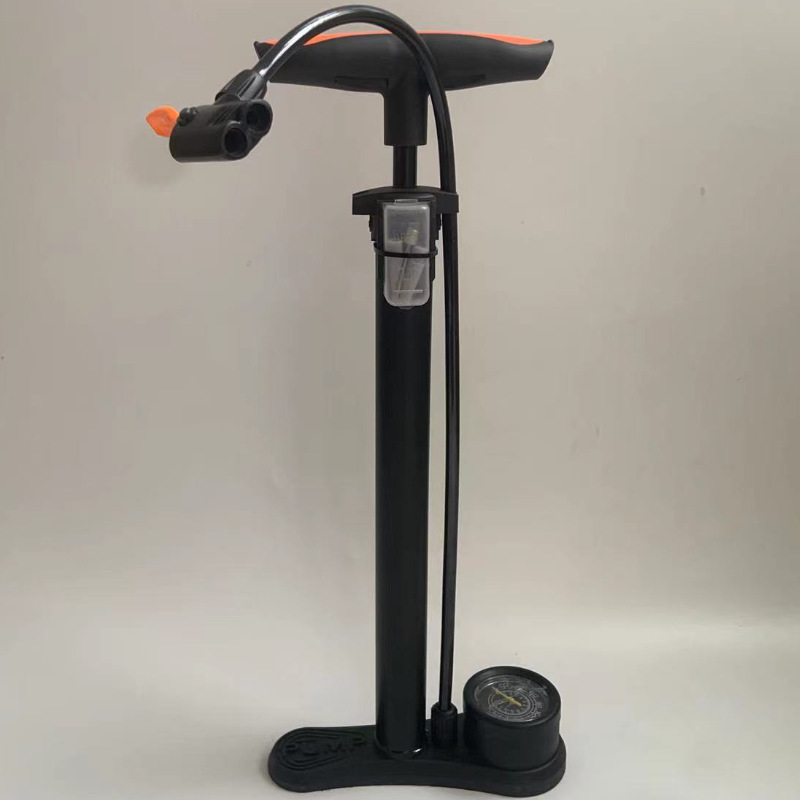 打气筒便携迷你自行车摩托车带表打气筒跨境电商打气筒厂家