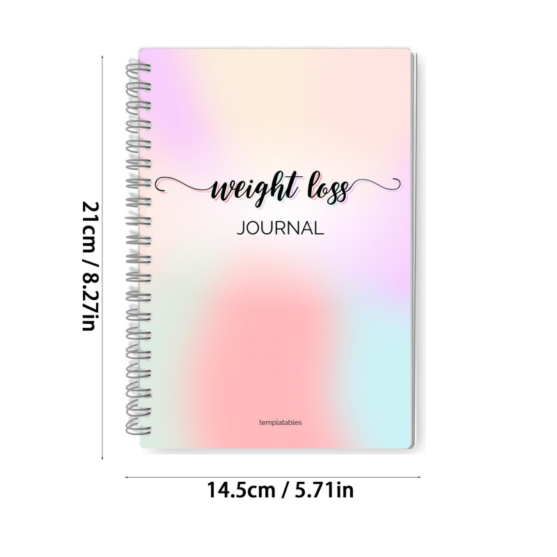 亚马逊新品现货 12 Month Weight Loss Journal 体重管理减肥计划|undefined