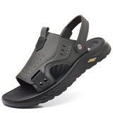 (Трансграничная торговля), мужские босоножки для отдыха, кожаная дышащая пляжная обувь, из натуральной кожи