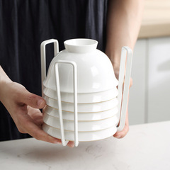 Japanese-style kitchen shelf wire movable wire bowl rack draining rack drawer multi-purpose iron rack storage