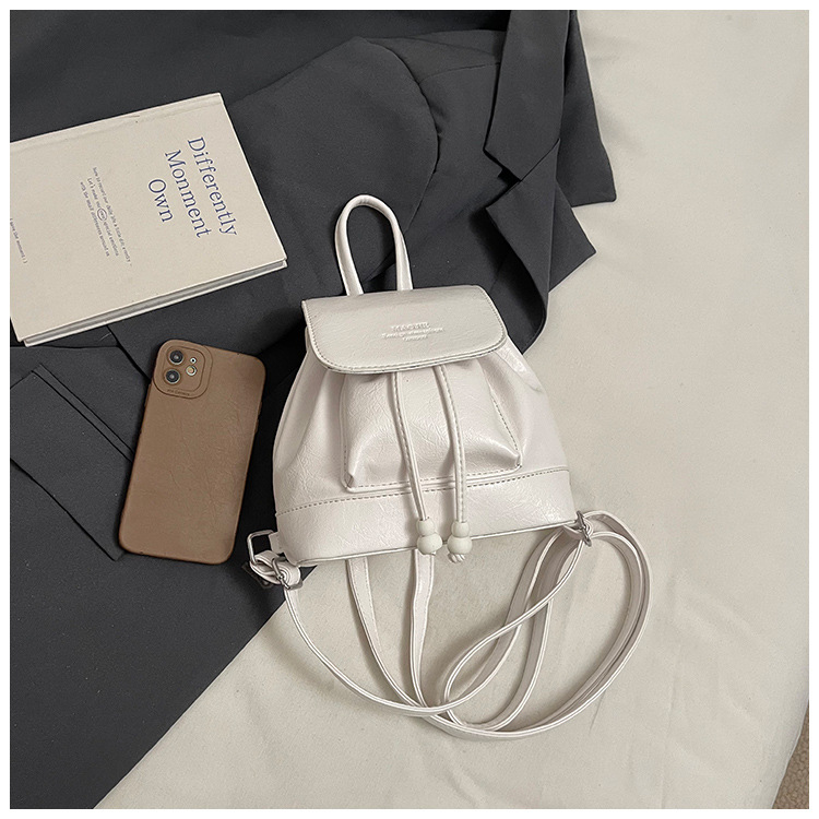Simple, versatile and niche design women's backpack 2025 new trendy casual small backpack, fashionable travel small schoolbag Specification drawing